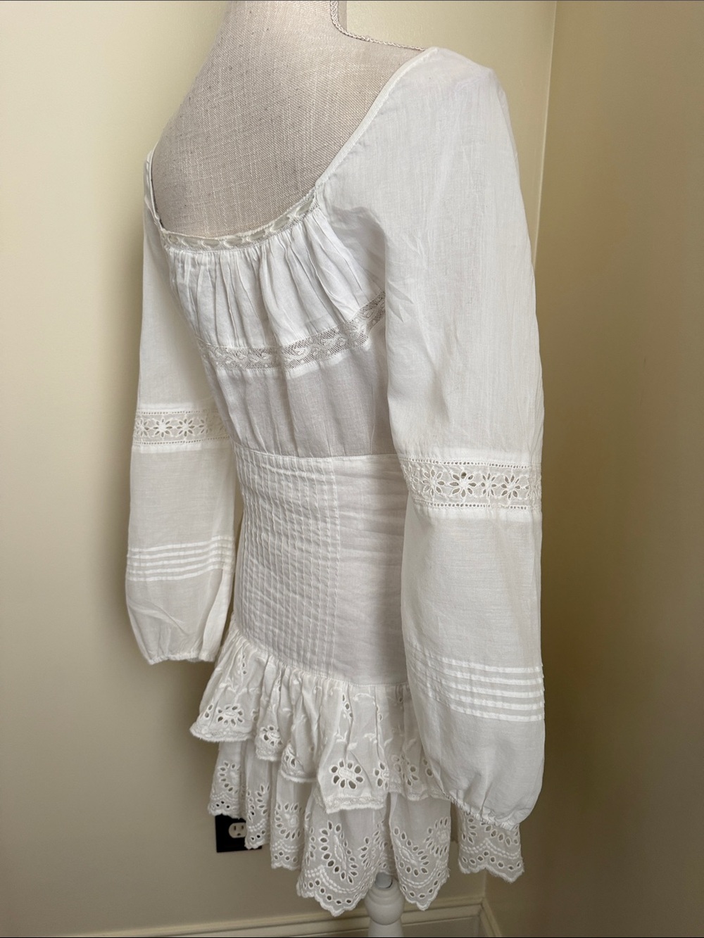 LoveShackFancy  Lace-Trim Dress - Picture 10 of 14